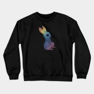 Rainbow magic bunny of the galaxy black Crewneck Sweatshirt